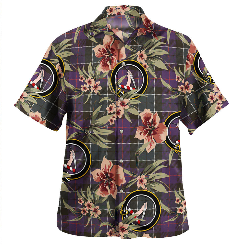 Clan Syme Weathered Tartan Crest Badge Aloha Hawaiian Shirt Tropical Old Style ZL17 Syme Weathered Tartan Tartan Today   