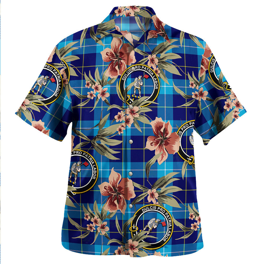 Clan McKerrell Tartan Crest Badge Aloha Hawaiian Shirt Tropical Old Style CK22 McKerrell Tartan Tartan Today   