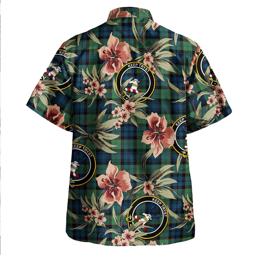 Clan Sempill (Semple) Modern Tartan Crest Badge Aloha Hawaiian Shirt Tropical Old Style UR25 Sempill (Semple) Modern Tartan Tartan Today   