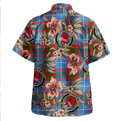 Clan Pentland Tartan Crest Badge Aloha Hawaiian Shirt Tropical Old Style KB85 Pentland Tartan Tartan Today   