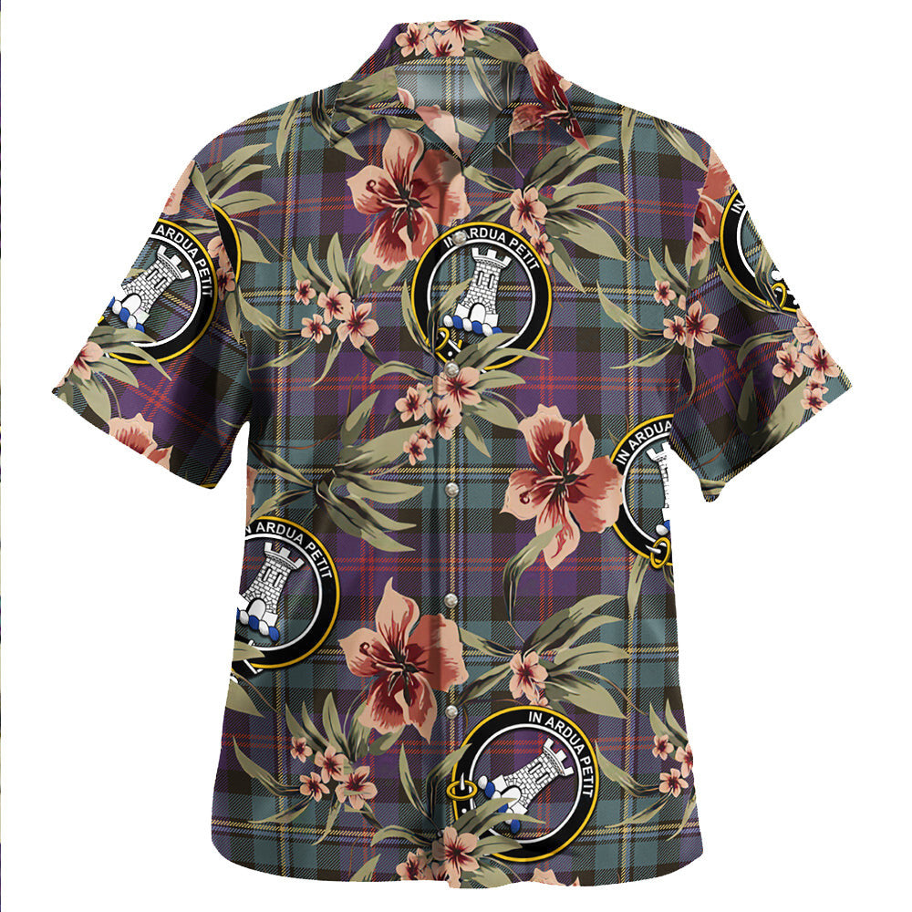 Clan Malcolm Weathered Tartan Crest Badge Aloha Hawaiian Shirt Tropical Old Style UE45 Malcolm Weathered Tartan Tartan Today   