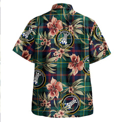 Clan Malcolm Modern Tartan Crest Badge Aloha Hawaiian Shirt Tropical Old Style BB84 Malcolm Modern Tartan Tartan Today   