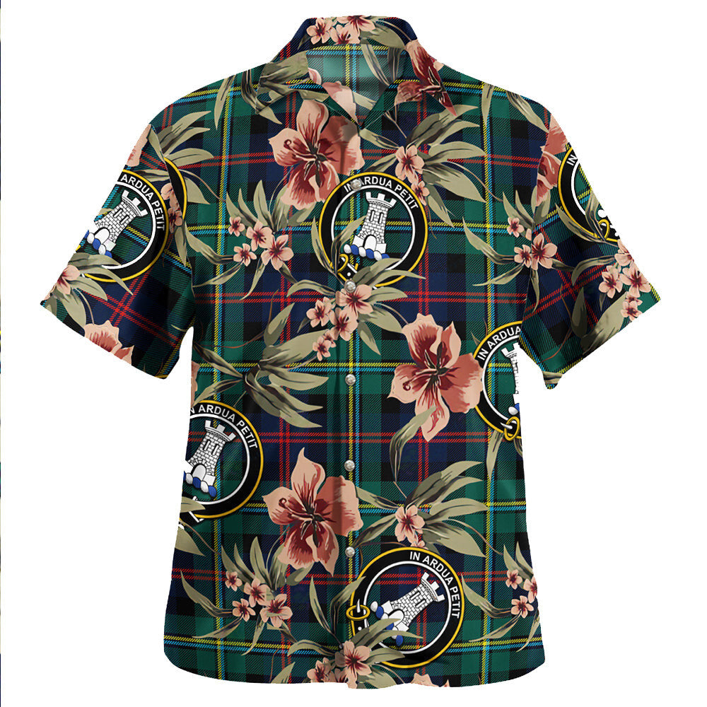 Clan Malcolm Modern Tartan Crest Badge Aloha Hawaiian Shirt Tropical Old Style BB84 Malcolm Modern Tartan Tartan Today   