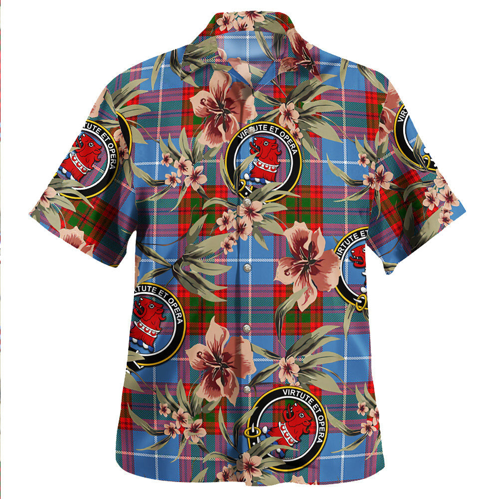 Clan Pentland Tartan Crest Badge Aloha Hawaiian Shirt Tropical Old Style KB85 Pentland Tartan Tartan Today   