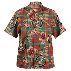 Clan Murray of Abercairney Ancient Tartan Crest Badge Aloha Hawaiian Shirt Tropical Old Style HS12 Murray of Abercairney Ancient Tartan Tartan Today   