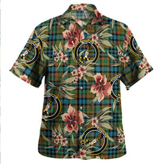 Clan MacLellan Ancient Tartan Crest Badge Aloha Hawaiian Shirt Tropical Old Style GK31 MacLellan Ancient Tartan Tartan Today   