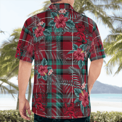 Clan Stewart (Stuart) of Bute Tartan Scottish Lion Hawaiian Shirt DY23 Stewart (Stuart) of Bute Tartan Tartan Hawaii Shirt   