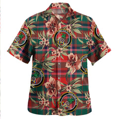 Clan Somerville Modern Tartan Crest Badge Aloha Hawaiian Shirt Tropical Old Style CV33 Somerville Modern Tartan Tartan Today   