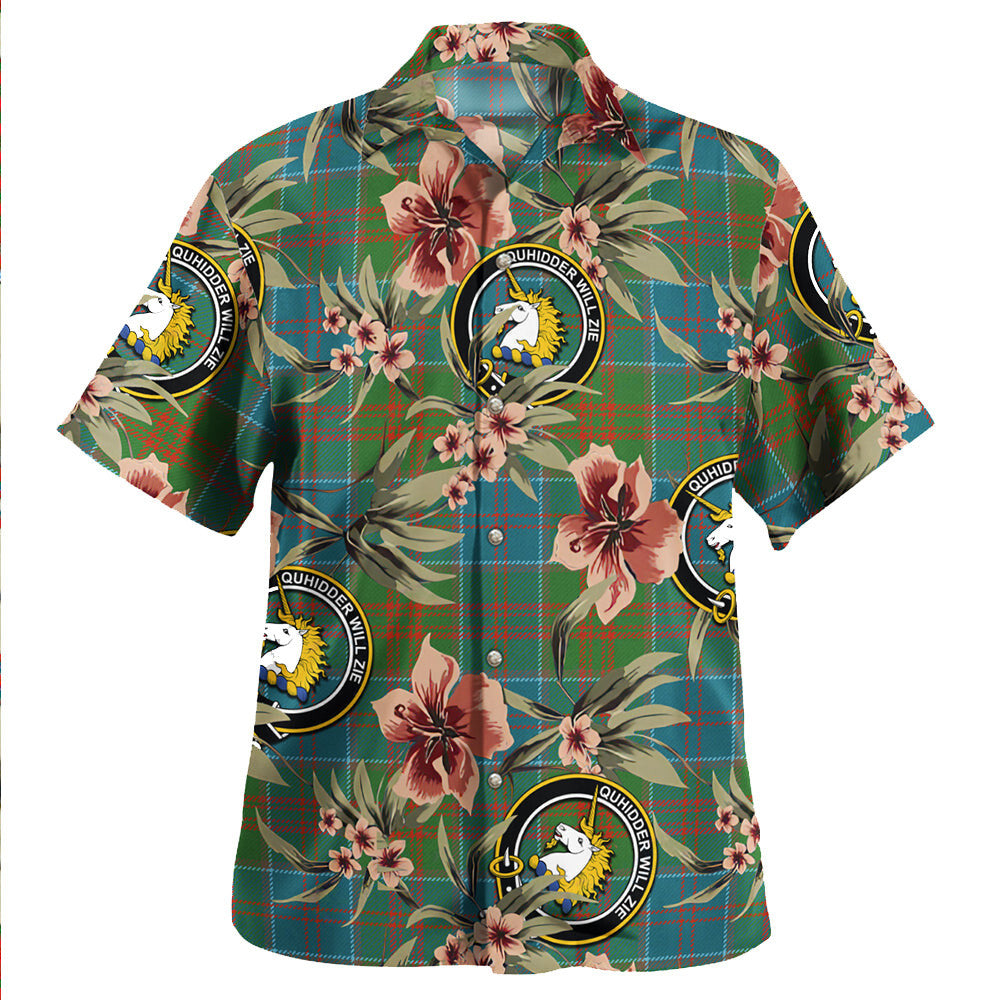 Clan Stewart of Appin Hunting Ancient Tartan Crest Badge Aloha Hawaiian Shirt Tropical Old Style BH19 Stewart of Appin Hunting Ancient Tartan Tartan Today   