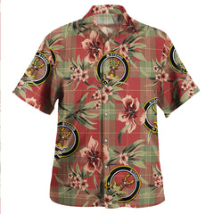 Clan Maver Weathered Tartan Crest Badge Aloha Hawaiian Shirt Tropical Old Style OS61 Maver Weathered Tartan Tartan Today   