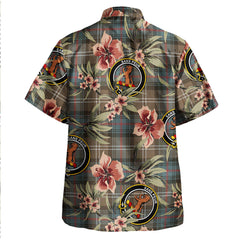 Clan Sutherland Weathered Tartan Crest Badge Aloha Hawaiian Shirt Tropical Old Style RH93 Sutherland Weathered Tartan Tartan Today   