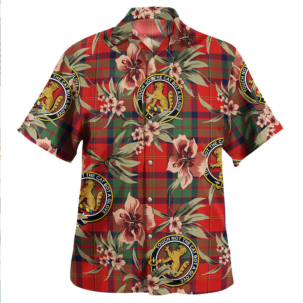 Clan MacPherson of Cluny Modern Tartan Crest Badge Aloha Hawaiian Shirt Tropical Old Style GK40 MacPherson of Cluny Modern Tartan Tartan Today   