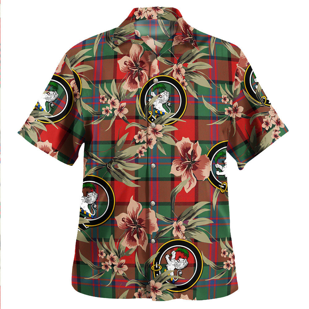 Clan Plummer Modern Tartan Crest Badge Aloha Hawaiian Shirt Tropical Old Style WR49 Plummer Modern Tartan Tartan Today   