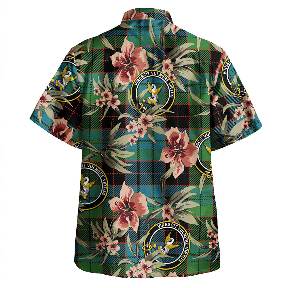 Clan Stewart Old Ancient Tartan Crest Badge Aloha Hawaiian Shirt Tropical Old Style JM14 Stewart Old Ancient Tartan Tartan Today   