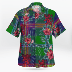 Clan Young Modern Tartan Scottish Lion Hawaiian Shirt QG85 Young Modern Tartan Tartan Hawaii Shirt   