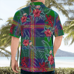 Clan Young Modern Tartan Scottish Lion Hawaiian Shirt QG85 Young Modern Tartan Tartan Hawaii Shirt   