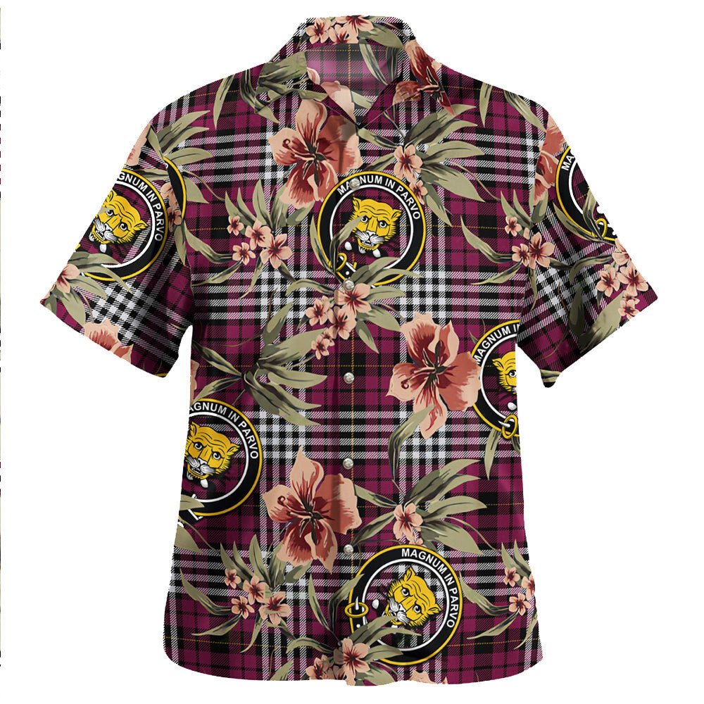 Clan Little of Morton Rigg Modern Tartan Crest Badge Aloha Hawaiian Shirt Tropical Old Style AA34 Little of Morton Rigg Modern Tartan Tartan Today   