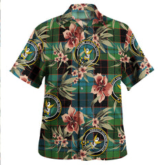 Clan Stewart Old Ancient Tartan Crest Badge Aloha Hawaiian Shirt Tropical Old Style JM14 Stewart Old Ancient Tartan Tartan Today   