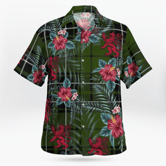 Clan MacLean Hunting Tartan Scottish Lion Hawaiian Shirt XT75 MacLean Hunting Tartan Tartan Hawaii Shirt   