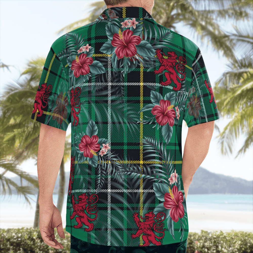 Clan MacAlpine Ancient Tartan Scottish Lion Hawaiian Shirt VB20 MacAlpine Ancient Tartan Tartan Hawaii Shirt   