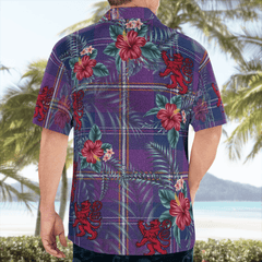 Clan Gretna Green Tartan Scottish Lion Hawaiian Shirt ZO29 Gretna Green Tartan Tartan Hawaii Shirt   