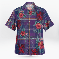 Clan Gretna Green Tartan Scottish Lion Hawaiian Shirt ZO29 Gretna Green Tartan Tartan Hawaii Shirt   