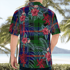 Clan Morrison Modern Tartan Scottish Lion Hawaiian Shirt HP49 Morrison Modern Tartan Tartan Hawaii Shirt   