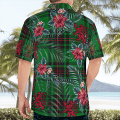 Clan Logie Tartan Scottish Lion Hawaiian Shirt ES94 Logie Tartan Tartan Hawaii Shirt   