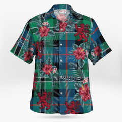 Clan Rose Hunting Ancient Tartan Scottish Lion Hawaiian Shirt VV36 Rose Hunting Ancient Tartan Tartan Hawaii Shirt   