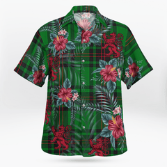 Clan Logie Tartan Scottish Lion Hawaiian Shirt ES94 Logie Tartan Tartan Hawaii Shirt   