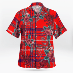 Clan Rose Tartan Scottish Lion Hawaiian Shirt KZ11 Rose Tartan Tartan Hawaii Shirt   