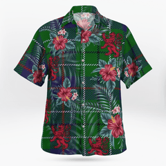 Clan Duncan Modern Tartan Scottish Lion Hawaiian Shirt XU77 Duncan Modern Tartan Tartan Hawaii Shirt   