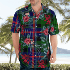 Clan Morrison Modern Tartan Scottish Lion Hawaiian Shirt HP49 Morrison Modern Tartan Tartan Hawaii Shirt   