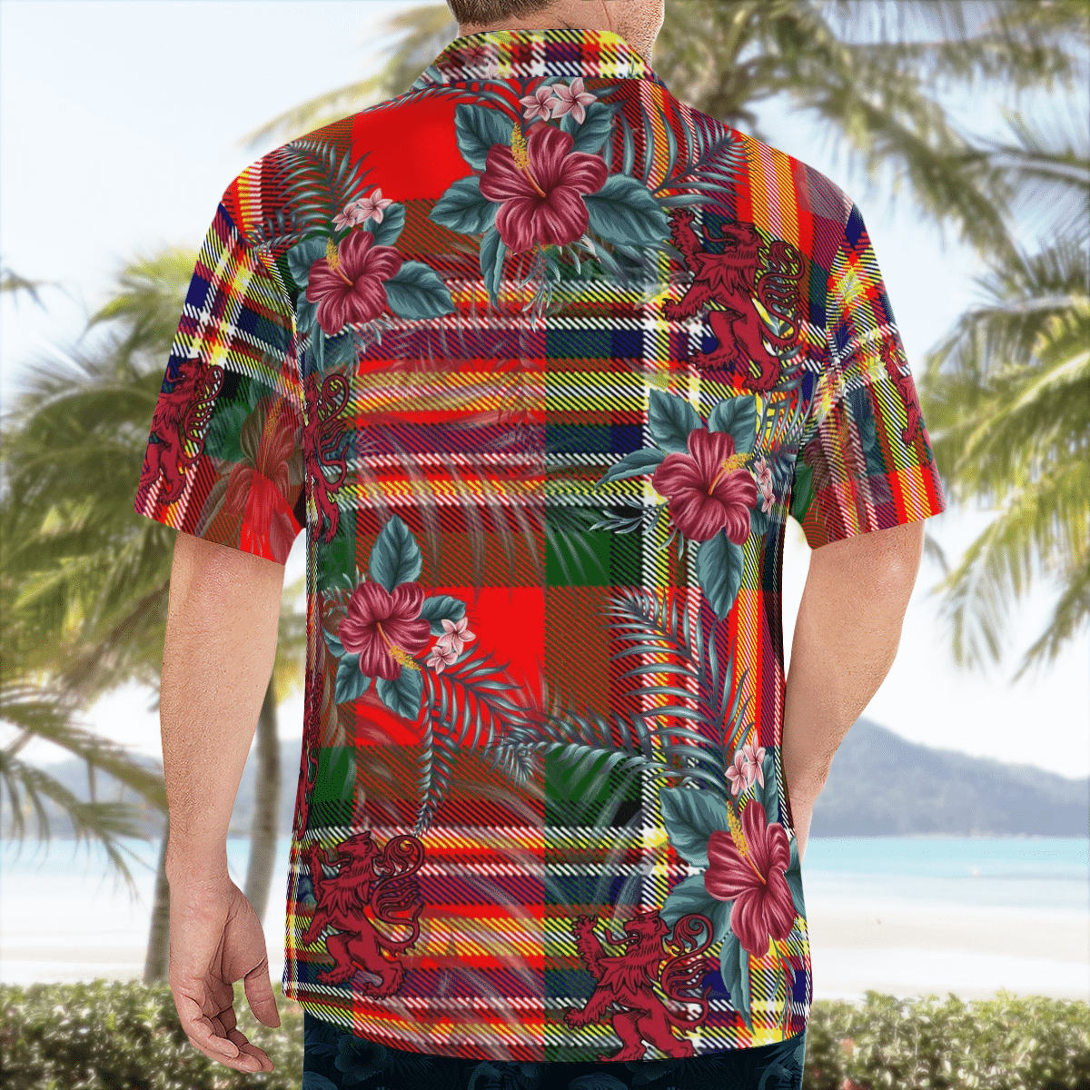 Clan MacGill Modern Tartan Scottish Lion Hawaiian Shirt YN31 MacGill Modern Tartan Tartan Hawaii Shirt   
