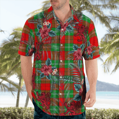 Clan Lennox Tartan Scottish Lion Hawaiian Shirt ZJ38 Lennox Tartan Tartan Hawaii Shirt   