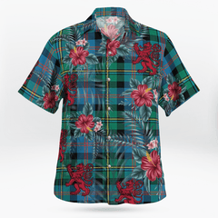 Clan Malcolm Ancient Tartan Scottish Lion Hawaiian Shirt SH97 Malcolm Ancient Tartan Tartan Hawaii Shirt   