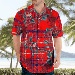 Clan Rose Tartan Scottish Lion Hawaiian Shirt KZ11 Rose Tartan Tartan Hawaii Shirt   