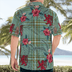 Clan Kelly Dress Tartan Scottish Lion Hawaiian Shirt GO75 Kelly Dress Tartan Tartan Hawaii Shirt   