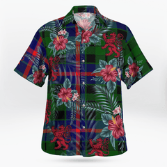 Clan Morrison Modern Tartan Scottish Lion Hawaiian Shirt HP49 Morrison Modern Tartan Tartan Hawaii Shirt   