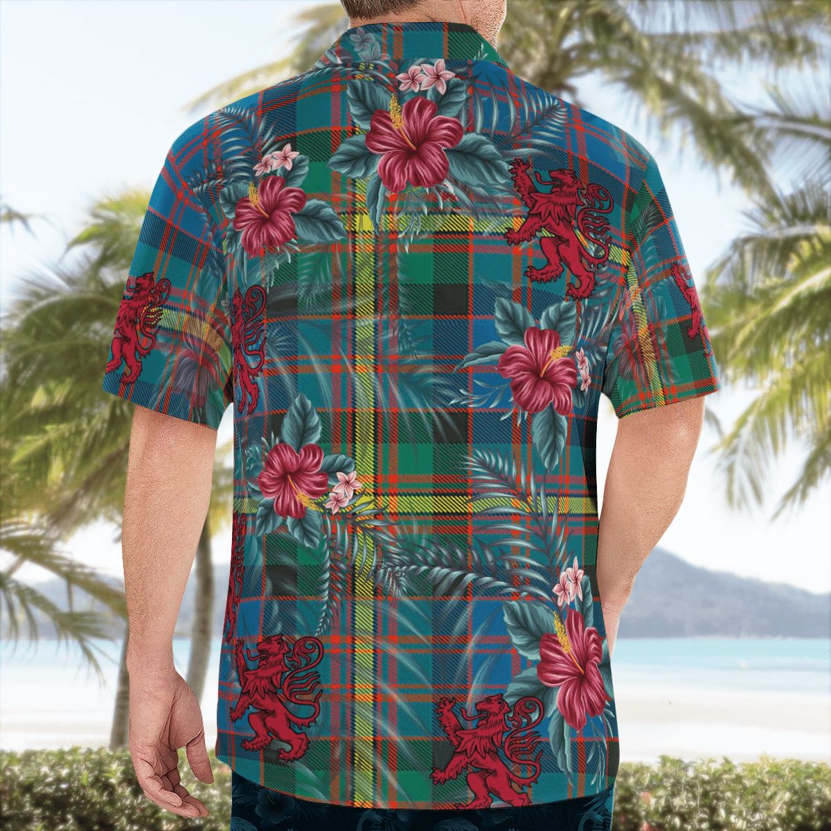 Clan MacSporran Ancient Tartan Scottish Lion Hawaiian Shirt TS60 MacSporran Ancient Tartan Tartan Hawaii Shirt   