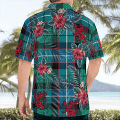 Clan Galbraith Ancient Tartan Scottish Lion Hawaiian Shirt CO86 Galbraith Ancient Tartan Tartan Hawaii Shirt   