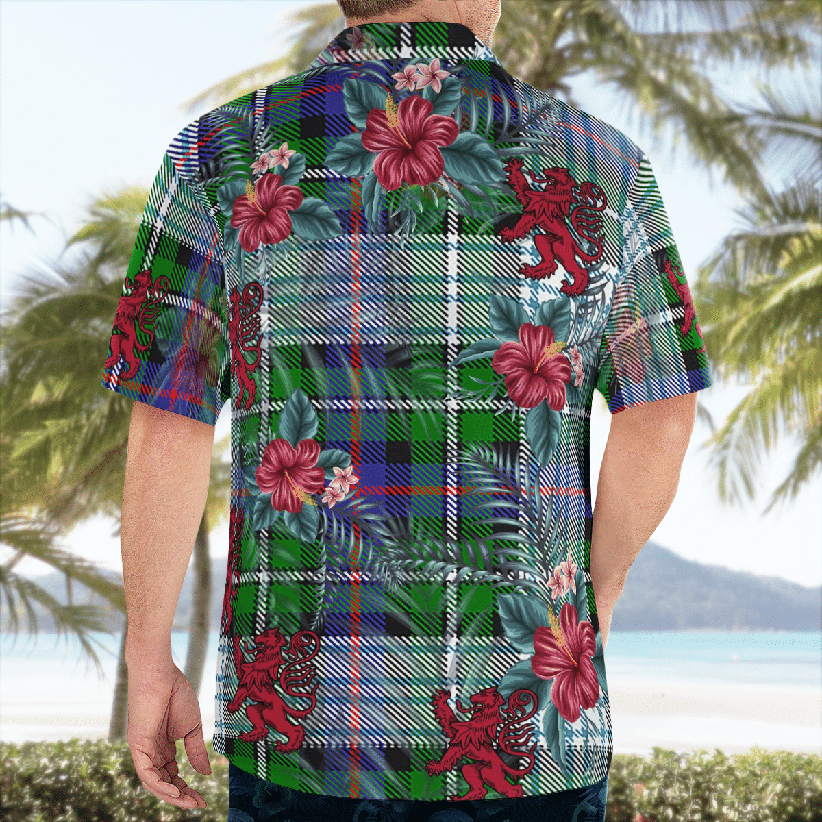 Clan MacKenzie Dress Modern Tartan Scottish Lion Hawaiian Shirt IS34 MacKenzie Dress Modern Tartan Tartan Hawaii Shirt   