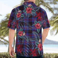 Clan Garden Tartan Scottish Lion Hawaiian Shirt EZ28 Garden Tartan (Clan Garden) Tartan Hawaii Shirt   