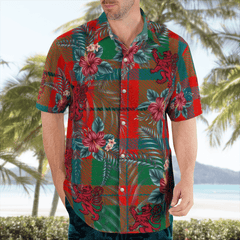 Clan McIlvian Tartan Scottish Lion Hawaiian Shirt TY75 McIlvian Tartan Tartan Hawaii Shirt   