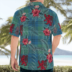 Clan Oliphant Ancient Tartan Scottish Lion Hawaiian Shirt GA88 Oliphant Ancient Tartan Tartan Hawaii Shirt   