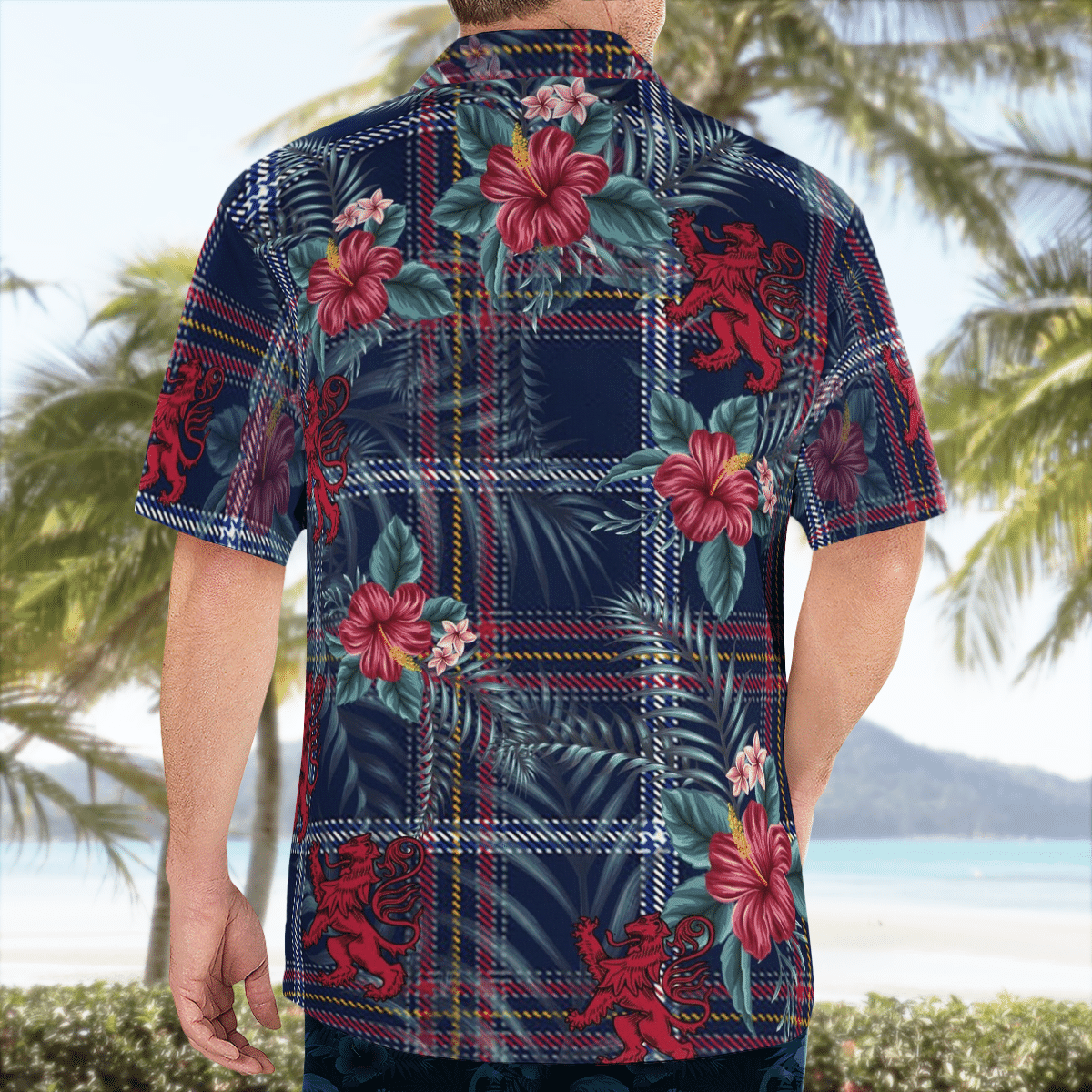 Clan Jewish Tartan Tartan Scottish Lion Hawaiian Shirt CQ16 Jewish Tartan Tartan Tartan Hawaii Shirt   