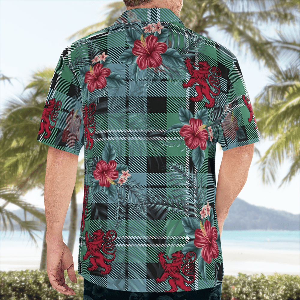 Clan Melville Tartan Scottish Lion Hawaiian Shirt MH38 Melville Tartan Tartan Hawaii Shirt   