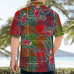 Clan Forrester Tartan Scottish Lion Hawaiian Shirt MG74 Forrester Tartan Tartan Hawaii Shirt   