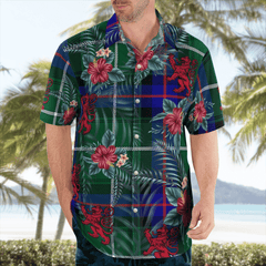 Clan MacDonald of the Isles Hunting Modern Tartan Scottish Lion Hawaiian Shirt HZ82 MacDonald of the Isles Hunting Modern Tartan Tartan Hawaii Shirt   