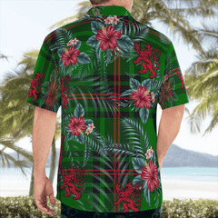 Clan Fife District Tartan Scottish Lion Hawaiian Shirt WJ77 Fife District Tartan Tartan Hawaii Shirt   